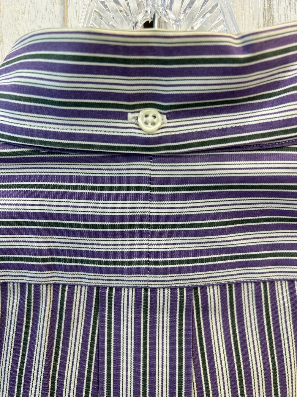 Vintage Ralph Lauren Blake Button Down Shirt XL StripeD 100% Cotton Classic Fit - Picture 4 of 10